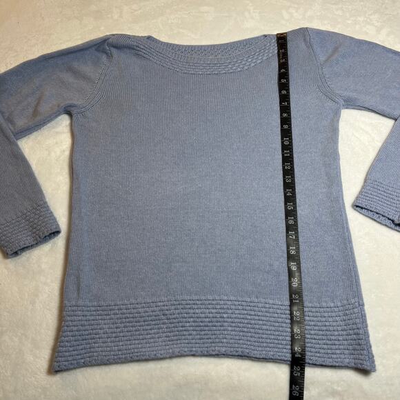 Benedetta B. Boat Neck Pullover Sweater Size L Lightweight Classic Wool Blend - Picture 8 of 8